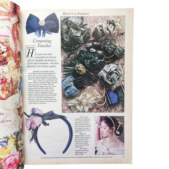 Vintage Victoria Magazine (Dec 1990) | Christmas Issue | Fair Condition - Picture 8 of 13